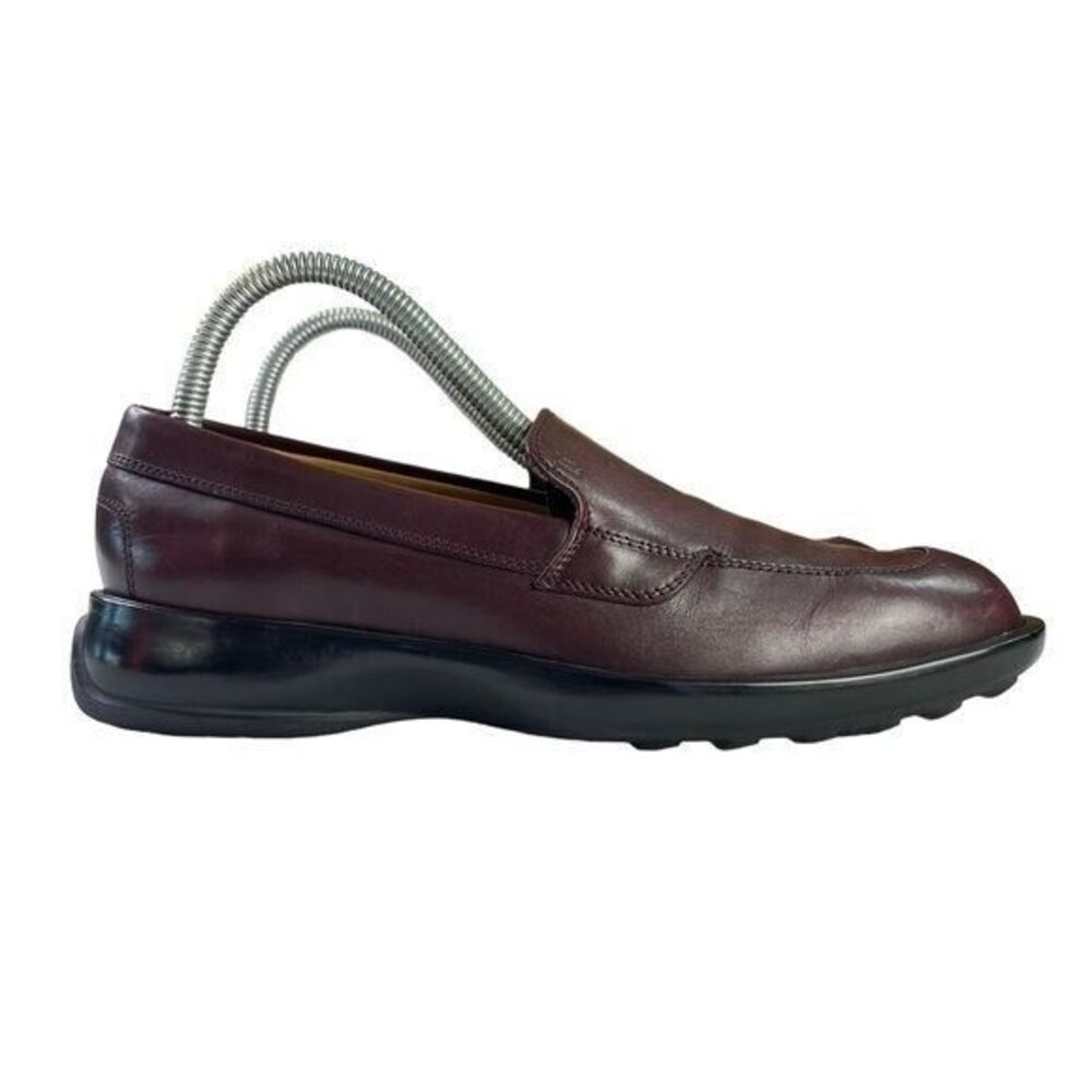 Tod's‎ Burgundy Leather Loafers Womens Size EU 38